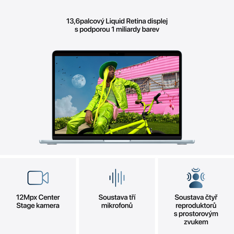 Apple MacBook Air 13" M5 16 GB, 1 TB SSD, modrý