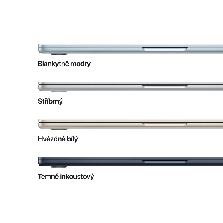 Apple MacBook Air 13" M5 16 GB, 512 GB SSD, polnočná čierna