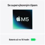 Apple MacBook Air 13" M5 16 GB, 512 GB SSD, strieborný