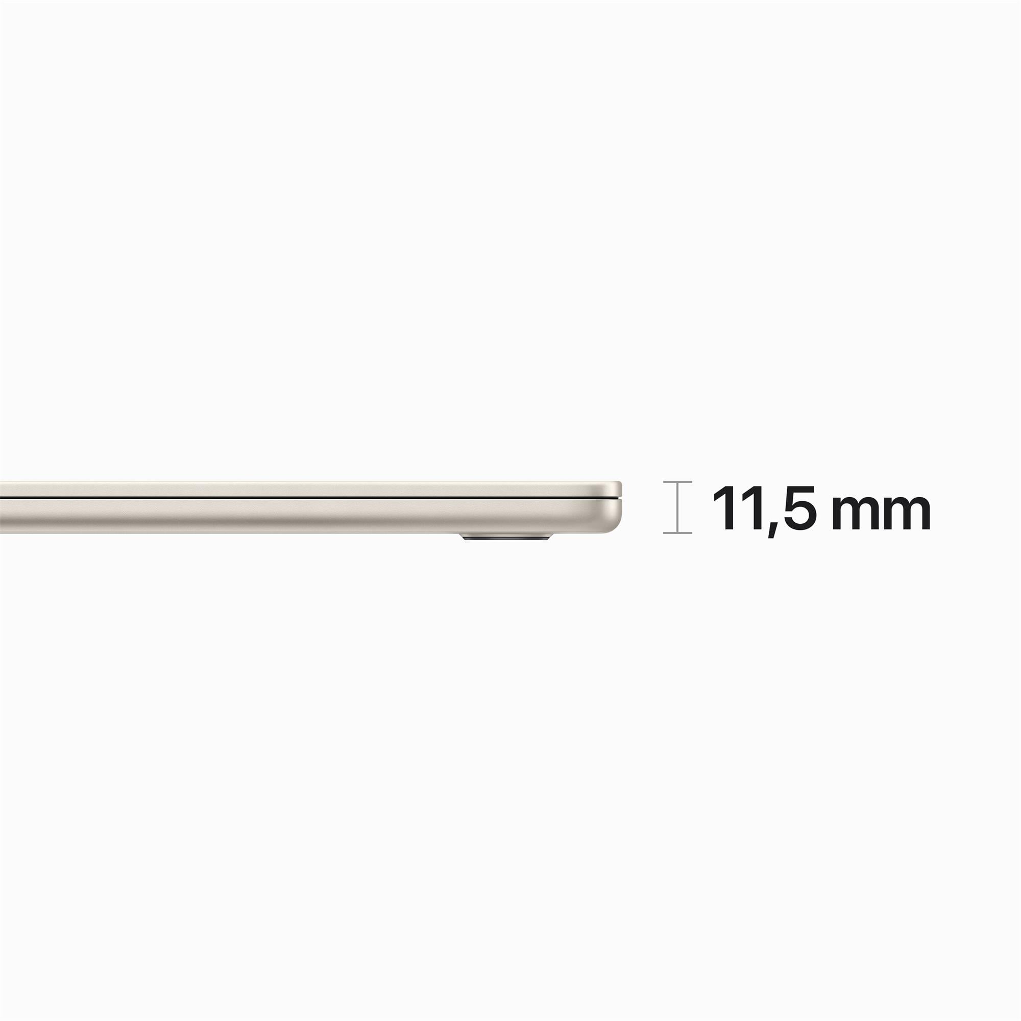Apple MacBook Air 15",M2 8-core CPU/10-core GPU,8GB,256GB,Starlight,CZ (MQKU3CZ/A)