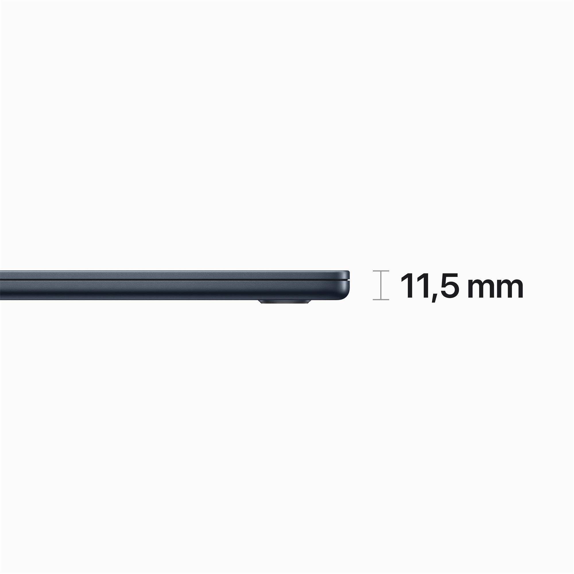 Apple MacBook Air 15",M2 8-jadrový CPU/10-jadrový GPU,8 GB,512 GB,Polnoc,CZ (MQKX3CZ/A)