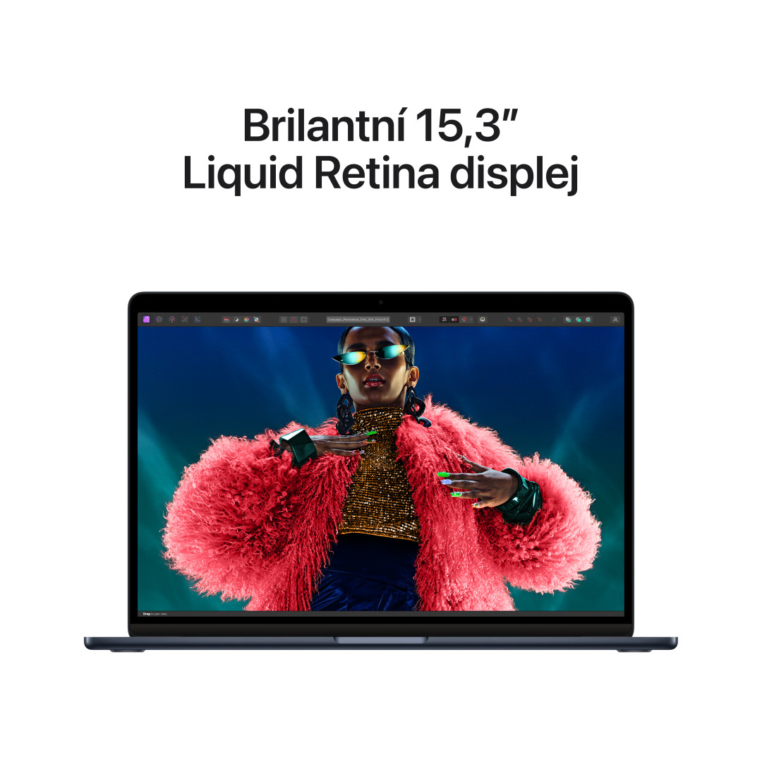 Apple MacBook Air 15'',M3 8-core CPU/10-core GPU,512GB,8GB,Midnight (mryv3cz/a)
