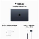 Apple MacBook Air 15'',M3 8-jadrový CPU/10-jadrový GPU,512 GB,16 GB,Polnoc (mxd43cz/a)