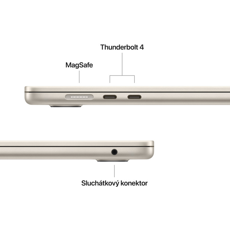 Apple MacBook Air 15" M5 16GB, 1TB SSD, hvězdně bílá