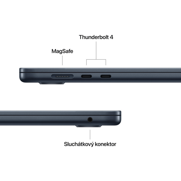 Apple MacBook Air 15" M5 24 GB, 1 TB SSD, polnočná čierna