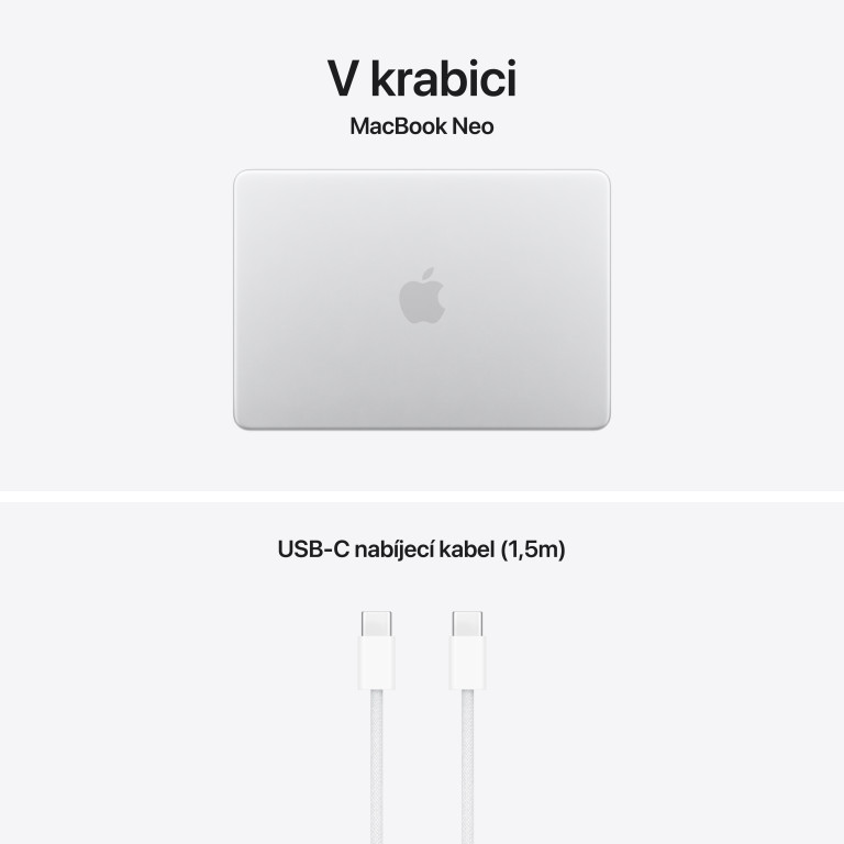 Apple MacBook Neo 13" A18 Pro 8GB, 256GB, stříbrná