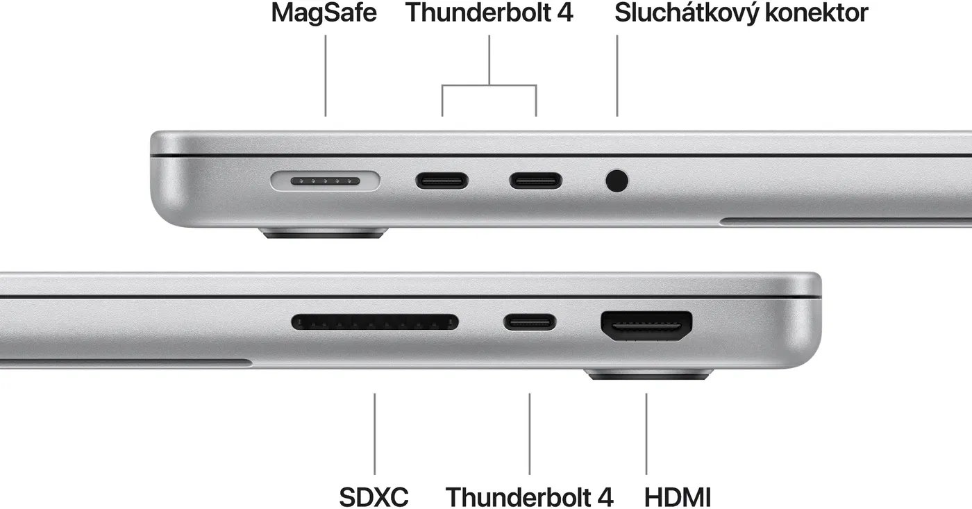 Apple MacBook Pro 14" M5 10core CPU, 10core GPU, 16GB, 1TB SSD, Stříbrná