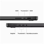 Apple MacBook Pro 16'' M3 Pro CZ 2023 Vesmírně černý (MRW13CZ/A)