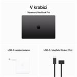 Apple MacBook Pro 16'' M3 Pro CZ 2023 Vesmírně černý (MRW23CZ/A)