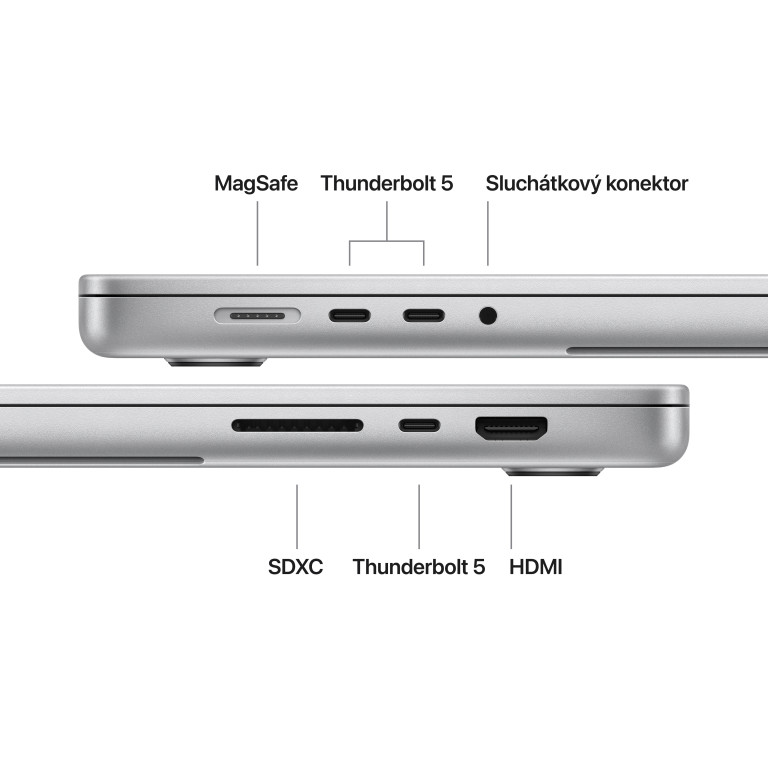 Apple MacBook Pro 16" M5 Pro 24 GB, 1 TB SSD, strieborný