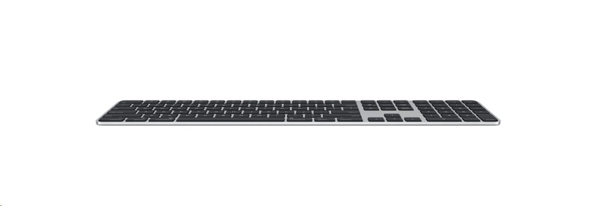 Apple Magic Keyboard s Touch ID a numerickou klávesnicou pre počítače Mac s čipom Apple - čeština - čierne klávesy