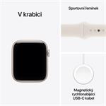 Apple Watch SE 3 GPS 44mm Aluminium Case Starlight Sport Band - M/L