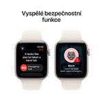 Apple Watch SE 3 GPS 44mm hliníkové puzdro Starlight Sport Band - S/M
