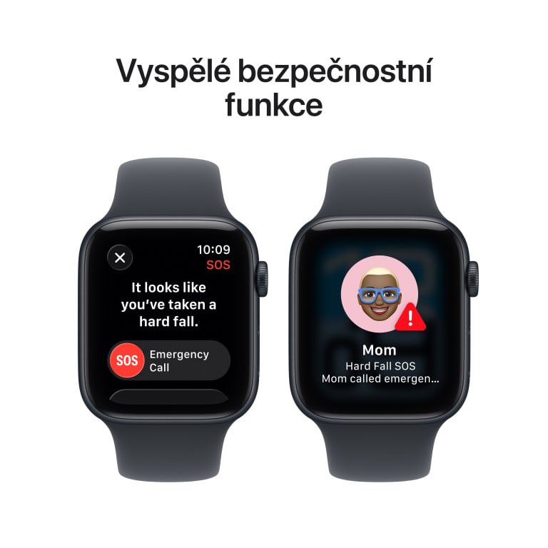 Apple Watch SE 3 GPS 44mm Midnight Sport Band - S/M