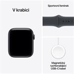Apple Watch SE 3 GPS + Cellular 40 mm, puzdro z hliníka v odtieni Midnight s modrým športovým remienkom – S/M