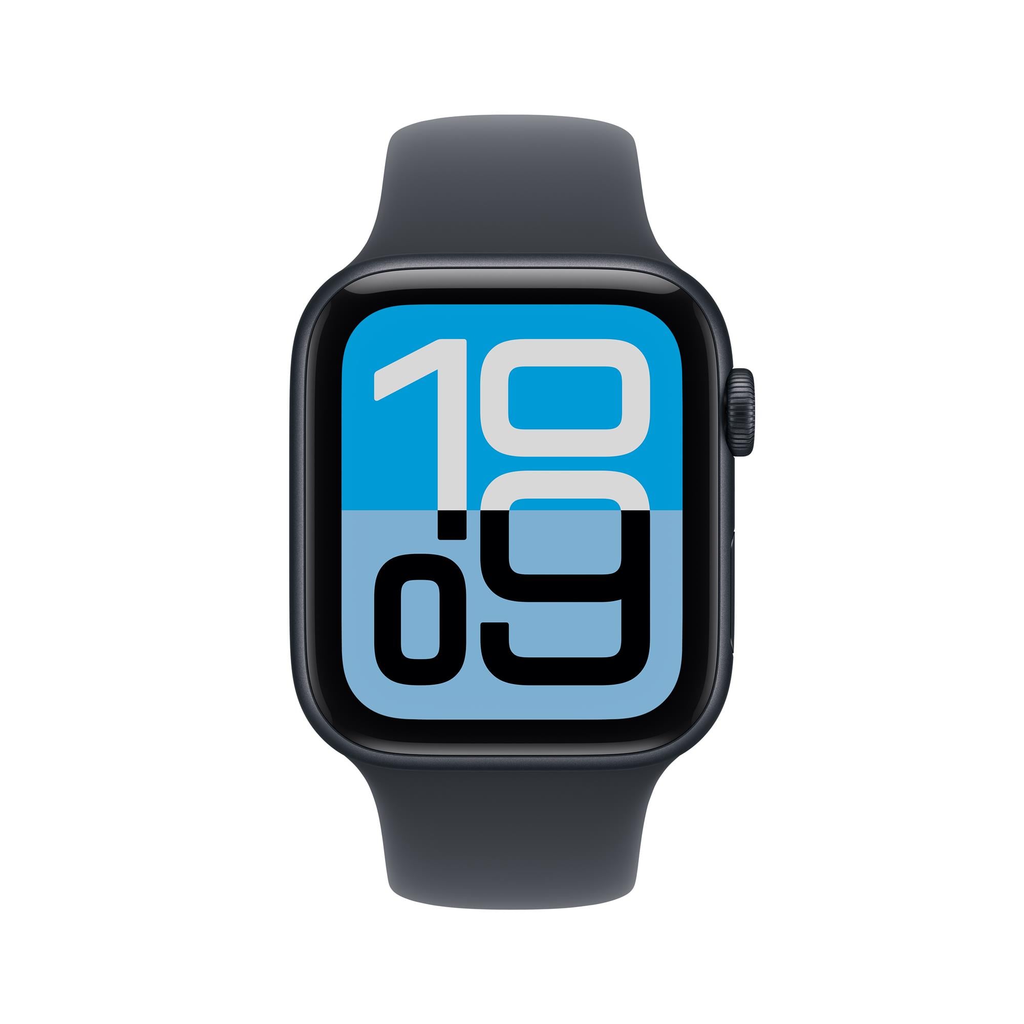 Apple Watch SE 3 GPS + Cellular 44 mm, puzdro v farbe Midnight Aluminium s modrým športovým remienkom – M/L