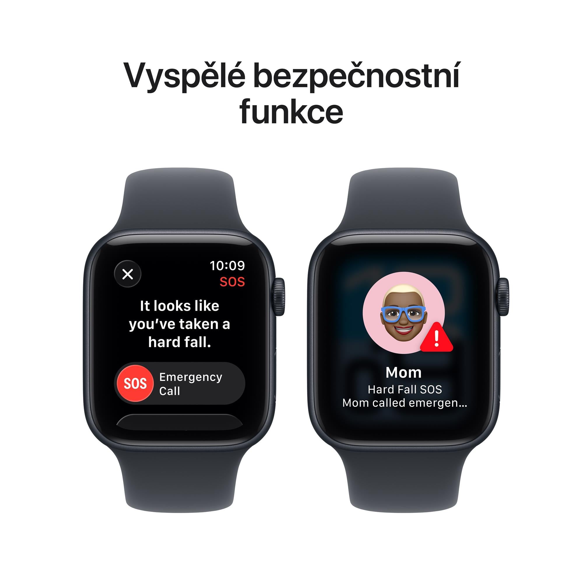 Apple Watch SE 3 GPS + Cellular 44 mm, puzdro v farbe Midnight Aluminium s modrým športovým remienkom – S/M