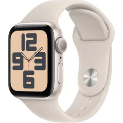 Apple Watch SE 40 mm Star White Aluminium s bielym športovým remienkom - S/M