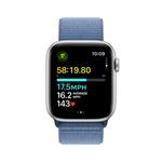 Apple Watch SE 40 mm strieborný hliník s ľadovo modrým športovým remienkom