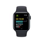 Apple Watch SE 40mm Temně inkoustový hliník s temně inkoustovým sportovním řemínkem - M/L
