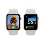 Apple Watch SE 44mm Hvězdně bílý hliník s hvězdně bílým sportovním řemínkem - M/L