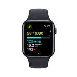Apple Watch SE 44mm Temně inkoustový hliník s temně inkoustovým sportovním řemínkem - M/L