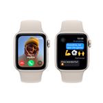 Apple Watch SE Cellular 40 mm Hviezdne biely hliník s hviezdne bielym športovým remienkom - S/M