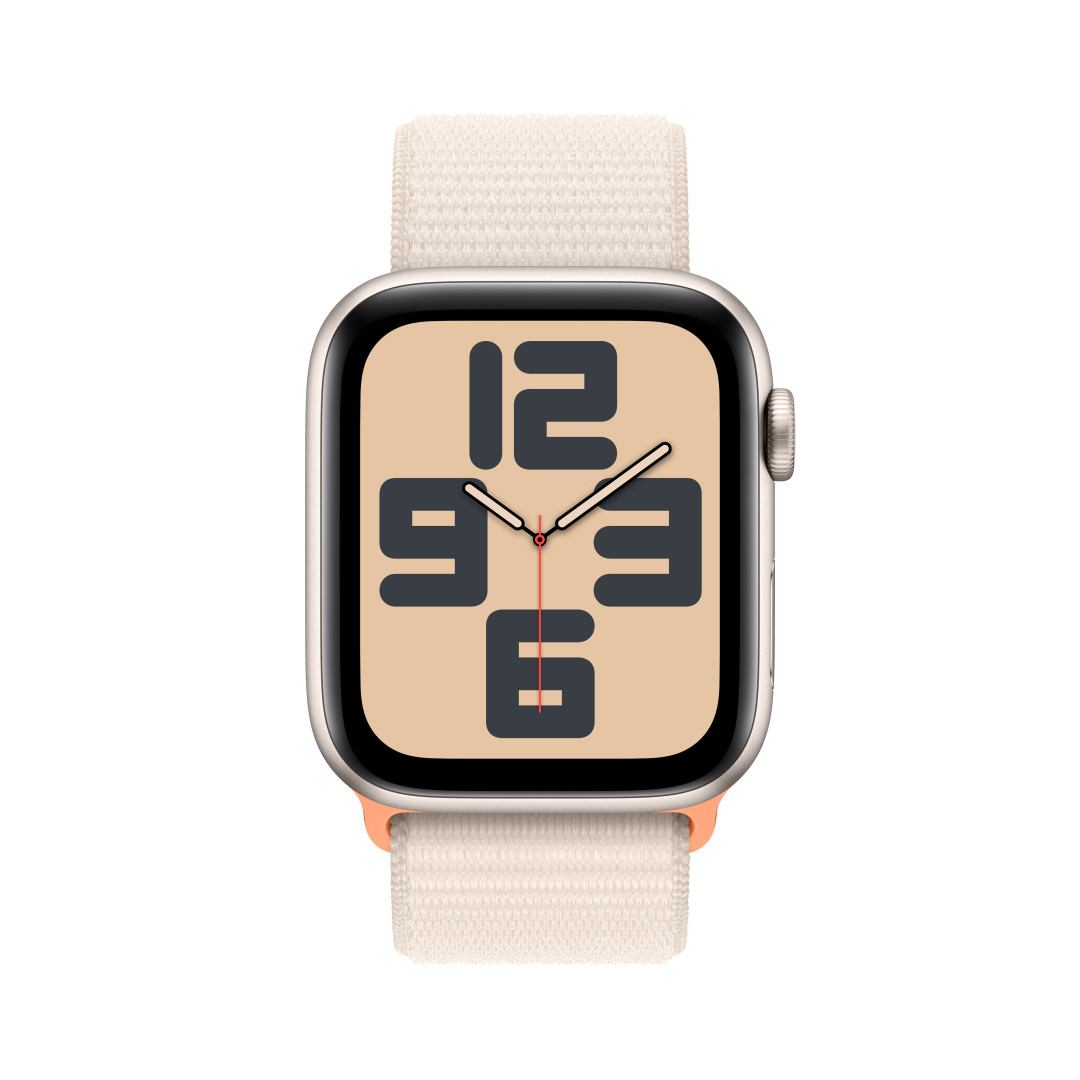 Apple Watch SE Cellular 44 mm Hviezdne biely hliník s hviezdne bielym športovým remienkom