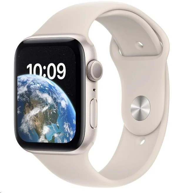 Apple Watch SE GPS 44mm hliníkové puzdro Starlight so športovým remienkom Starlight - Bežné (mnjx3cs/a)