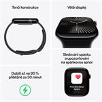 Apple Watch Series 10 GPS 42mm Jet Black Aluminium Case with Black Sport Band - S/M (MWWE3QC/A)