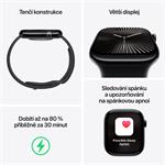 Apple Watch Series 10 GPS + Cellular 42 mm puzdro z prírodného titánu s kamenným športovým remienkom - M/L (MWXE3QC/A)