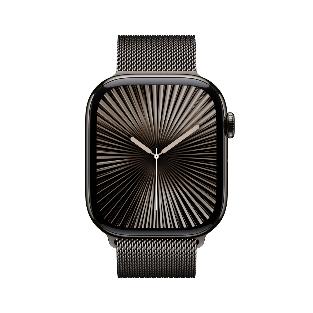 Apple Watch Series 10 GPS + Cellular 42mm bridlicové titánové puzdro s bridlicovou milánskou slučkou (MX053QC/A)