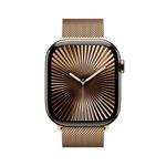 Apple Watch Series 10 GPS + Cellular 42mm Gold Titanium Case with Gold Milanese Loop (MX083QC/A)