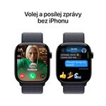 Apple Watch Series 10 GPS + Cellular 42mm Jet Black Aluminium Case with Ink Sport Loop (MWX83QC/A)