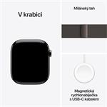 Apple Watch Series 10 GPS + Cellular 46mm bridlicové titánové puzdro s bridlicovou milánskou slučkou - M/L (MWYW3QC/A)
