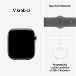 Apple Watch Series 10 GPS + Cellular 46mm Natural Titanium Case with Stone Grey Sport Band - M/L (MWYA3QC/A)