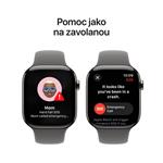Apple Watch Series 10 GPS + Cellular 46mm Natural Titanium Case with Stone Grey Sport Band - M/L (MWYA3QC/A)