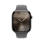 Apple Watch Series 10 GPS + Cellular 46mm puzdro z prírodného titánu s kamenným športovým remienkom - S/M (MWY93QC/A)