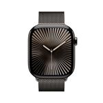 Apple Watch Series 10 GPS + Cellular 46mm Slate Titanium Case with Slate Milanese Loop - S/M (MC7R4QC/A)