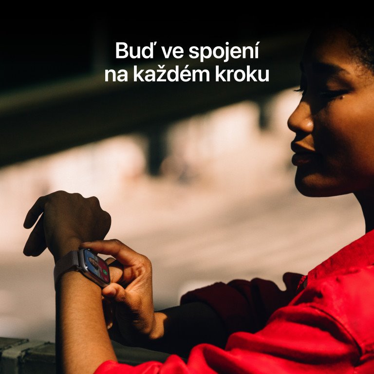 Apple Watch Series 11 GPS 42 mm strieborné puzdro Fialový športový remienok - S/M