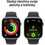 Apple Watch Series 11 GPS 42mm Aluminium Case Black Sport Band - M/L