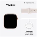 Apple Watch Series 11 GPS 42mm Rose Gold Case Blush Sport Band - M/L