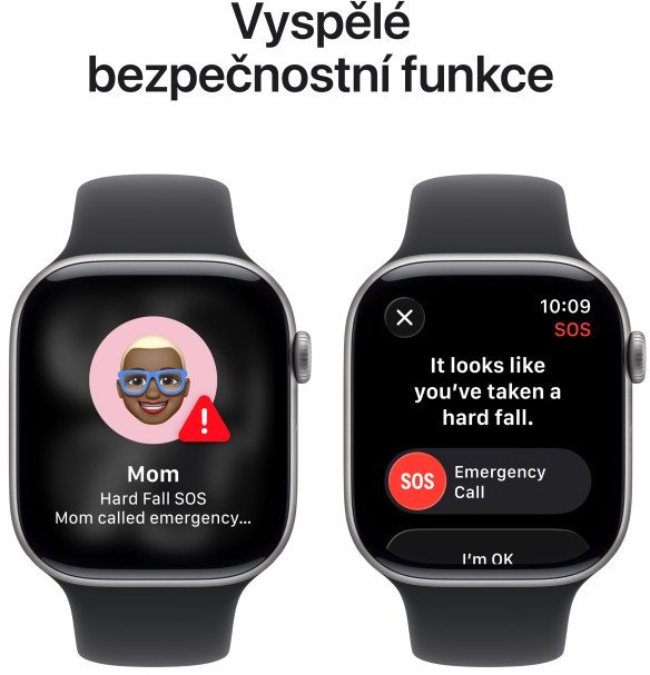 Apple Watch Series 11 GPS 46 mm vesmírne sivé, čierny športový remienok - M/L