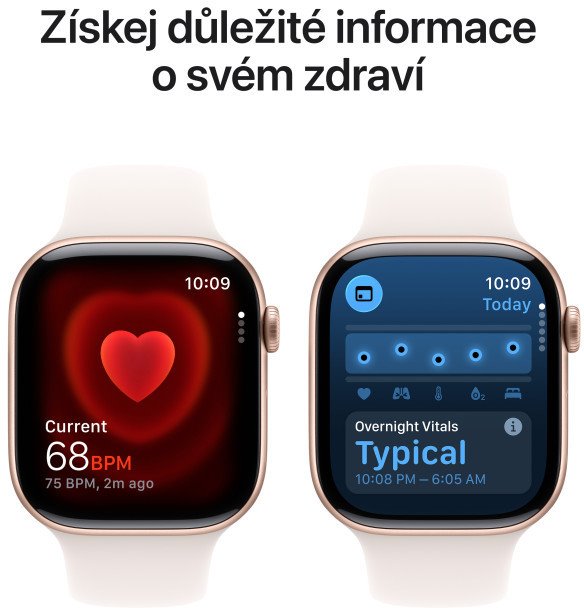 Apple Watch Series 11 GPS 46mm Aluminium Case Light Blush Sport Band - M/L