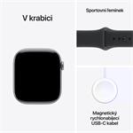 Apple Watch Series 11 GPS 46mm Space Grey, Black Sport Band - M/L