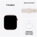 Apple Watch Series 11 GPS + Cellular 42 mm ružovo zlaté hliníkové puzdro so športovým remienkom Light Blush - M/L