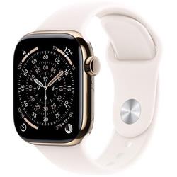 Apple Watch Series 11 GPS + Cellular 42mm Gold Titanium Case with Light Blush Sport Band - M/L (Demo)