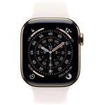Apple Watch Series 11 GPS + Cellular 42mm Gold Titanium Case with Light Blush Sport Band - M/L