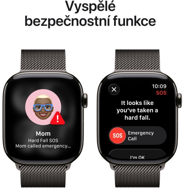 Apple Watch Series 11 GPS + Cellular 42mm Slate Titanium Case with Slate Milanese Loop