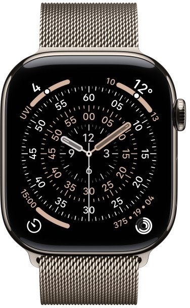 Apple Watch Series 11 GPS + Cellular 42mm Titánové puzdro Milanese Loop